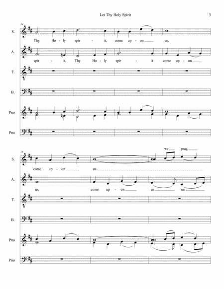 Let Thy Holy Spirit (SATB) image number null