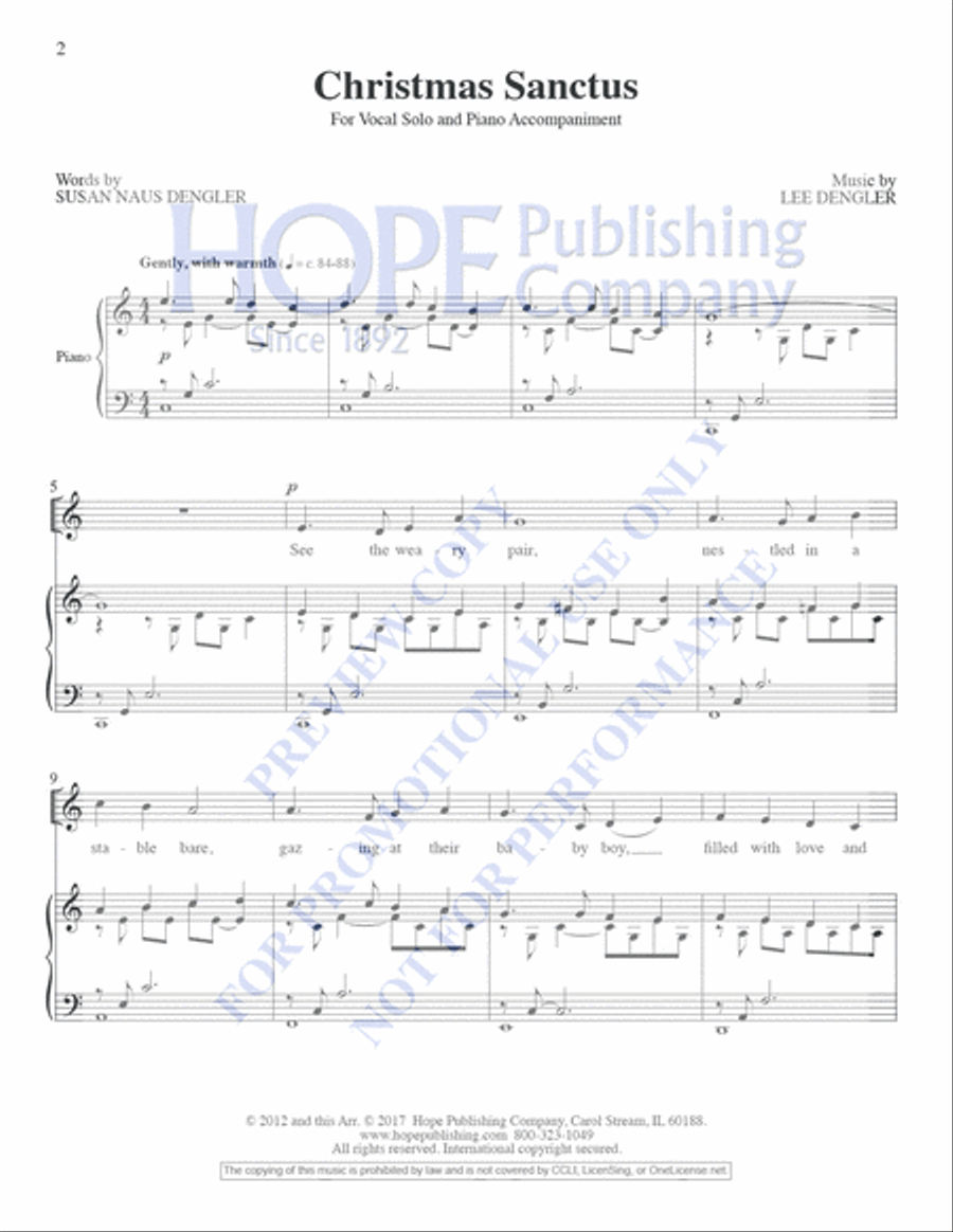 Christmas Sanctus Christmas Sanctus Choir scores gallery preview page 2