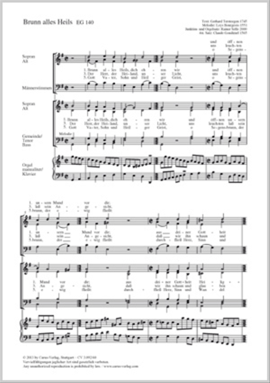 Brunn alles Heils 4-Part scores gallery preview page 1