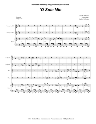 O Sole Mio (Brass Quartet and Piano)