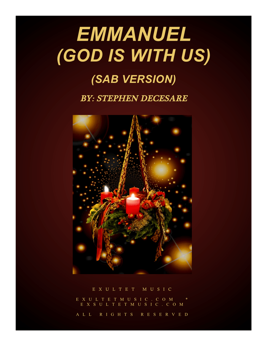 Emmanuel (God Is With Us) (A Christmas Cantata - SAB Version) 3-Part scores gallery preview page 1