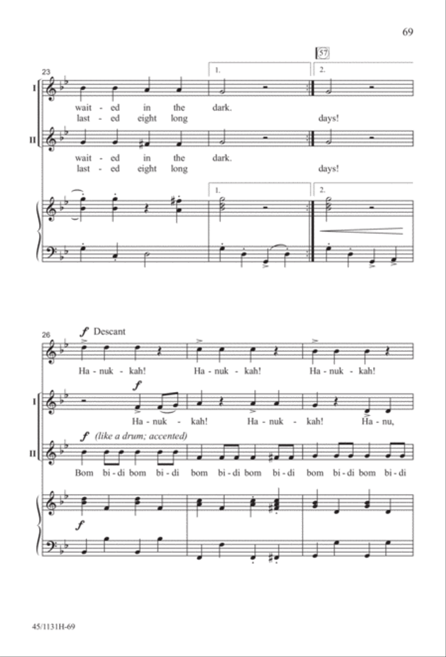 Singable Solutions for Winter Holidays 2-Part scores gallery preview page 69