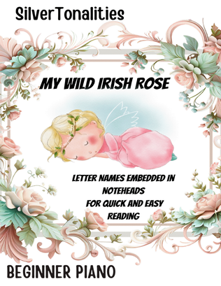Book cover for My Wild Irish Rose for Beginner Piano