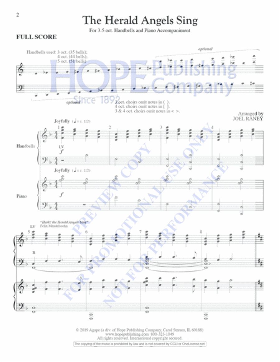 The Herald Angels Sing The Herald Angels Sing Piano scores gallery preview page 2