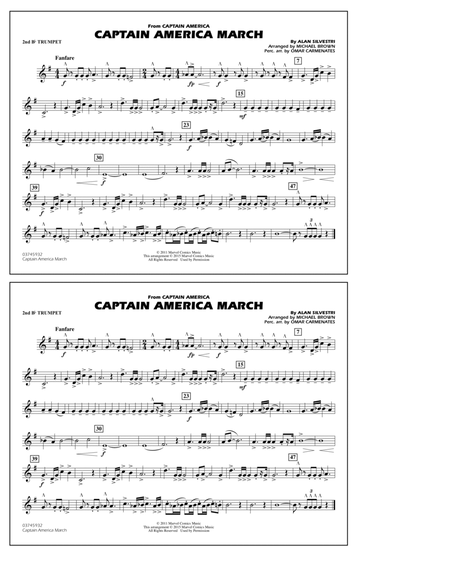 Captain America March - 2nd Bb Trumpet