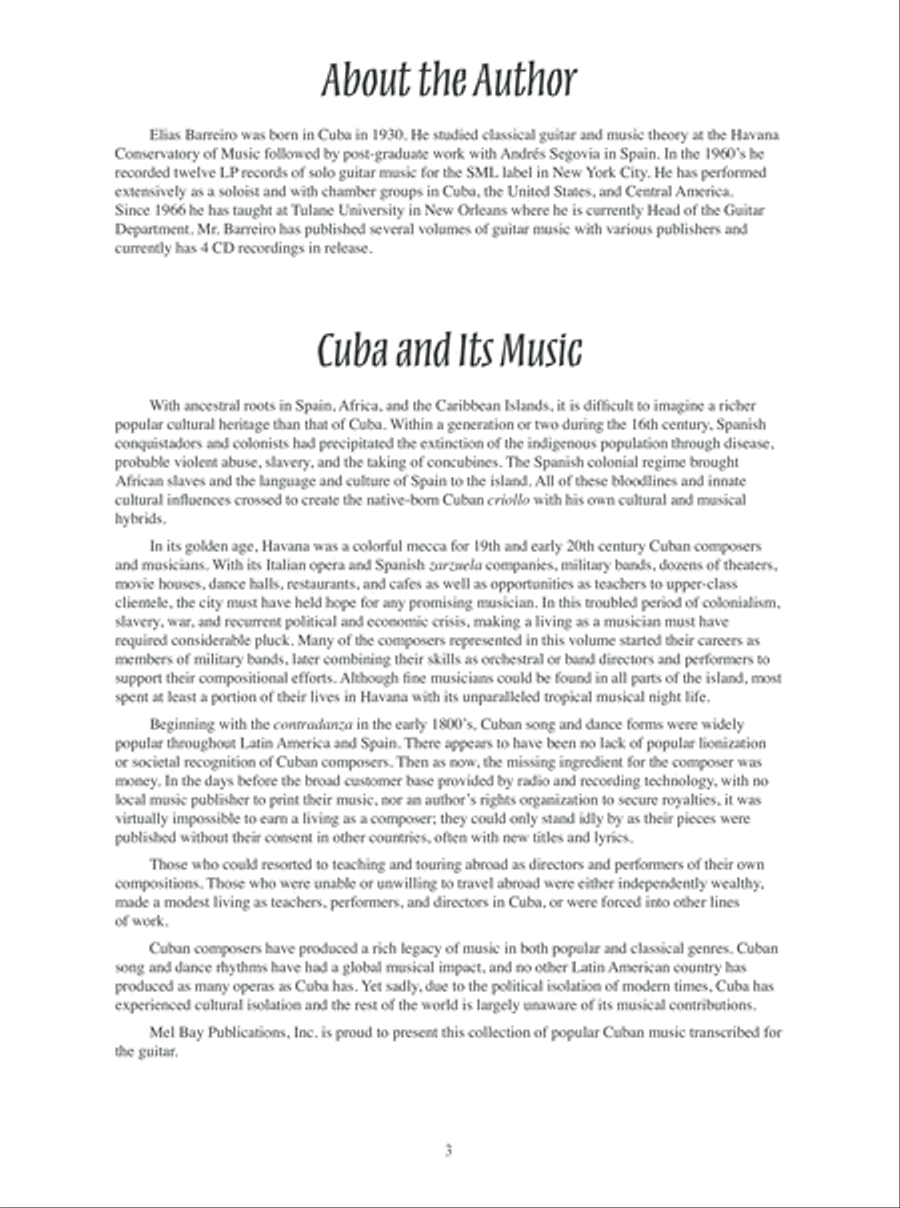 Guitar Music of Cuba Lute scores gallery preview page 4