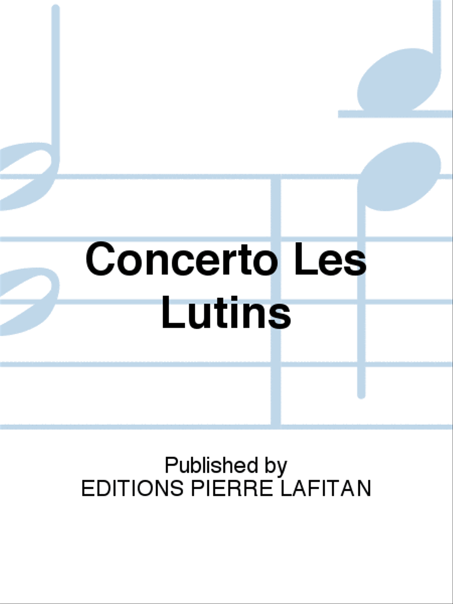 Concerto Les Lutins Violin Solo scores gallery preview page 1