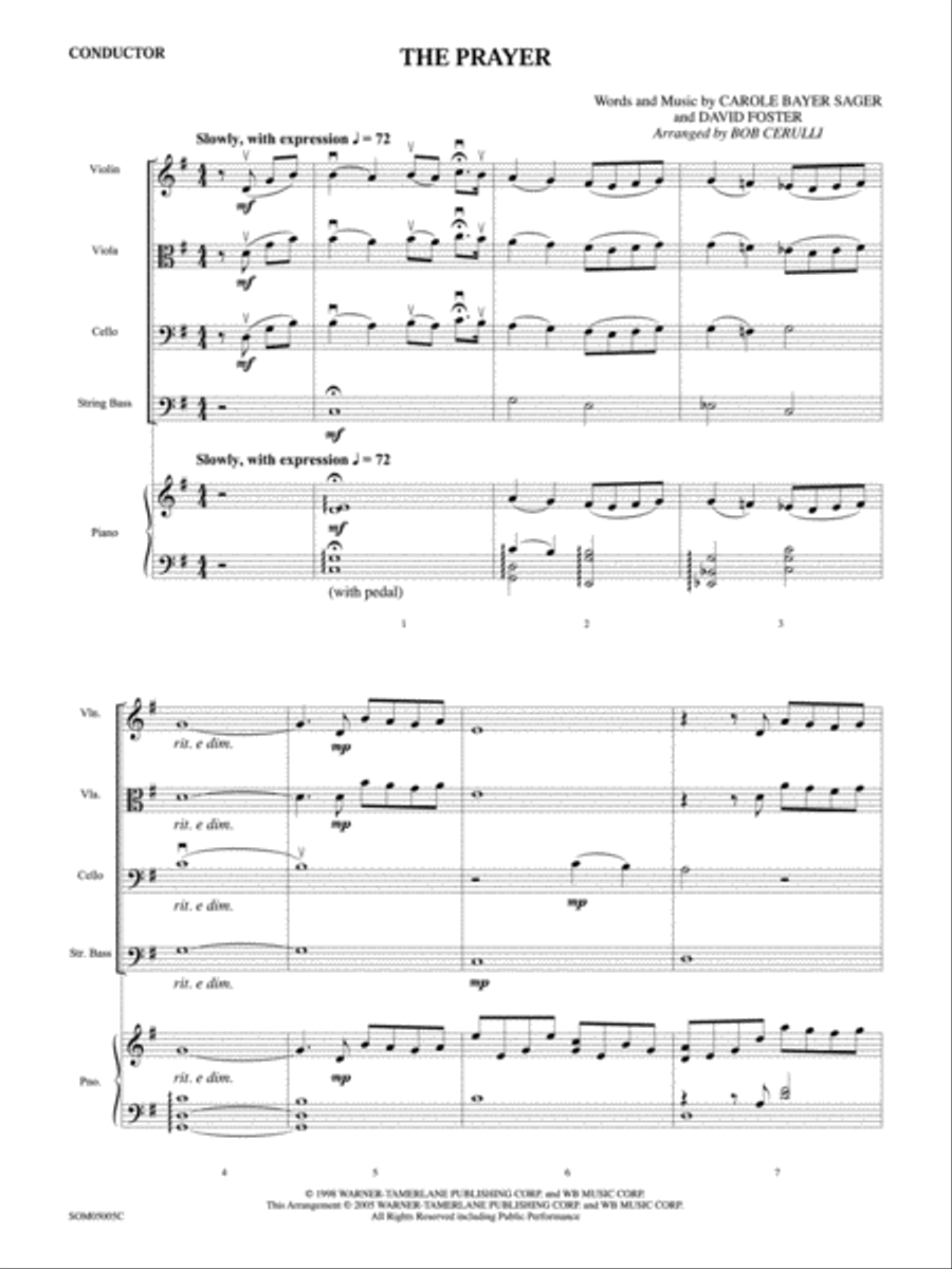 The Prayer The Prayer String Orchestra scores gallery preview page 2