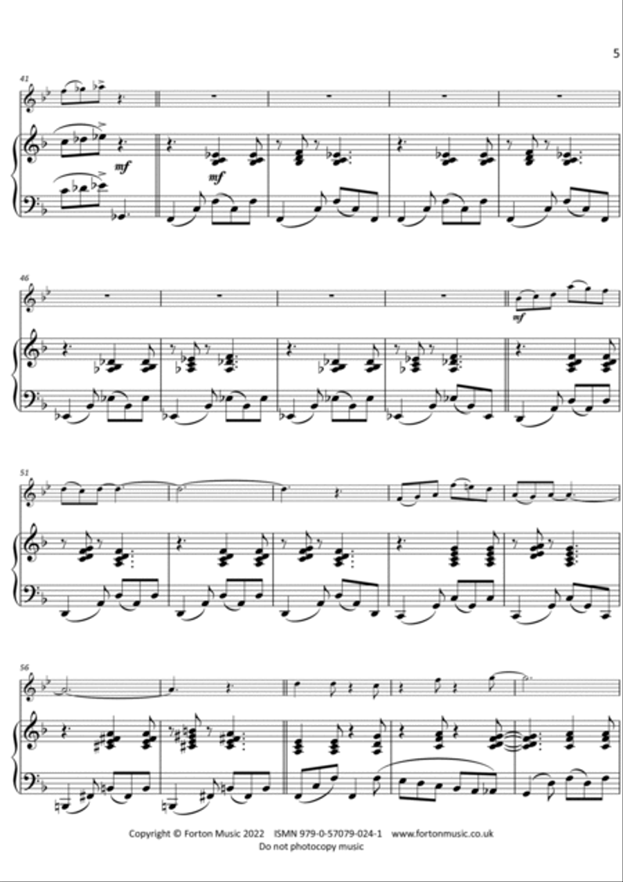 Mediterranean Winds Flute Solo scores gallery preview page 5