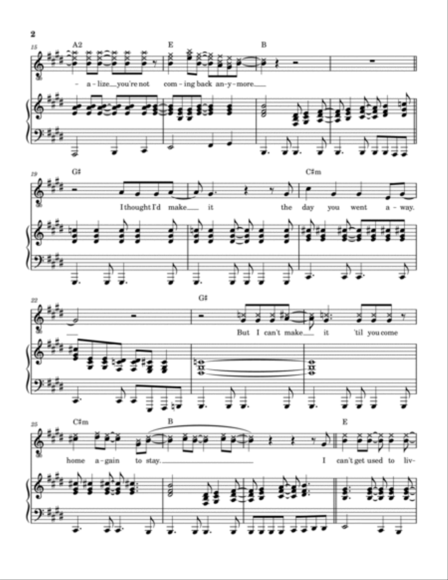 Photograph Photograph Piano, Vocal, Guitar scores gallery preview page 3
