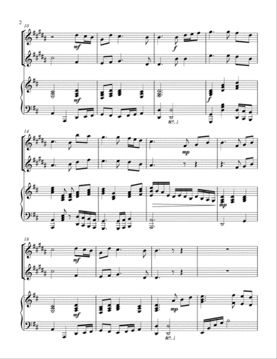 In Christ Alone Woodwind Duet scores gallery preview page 3