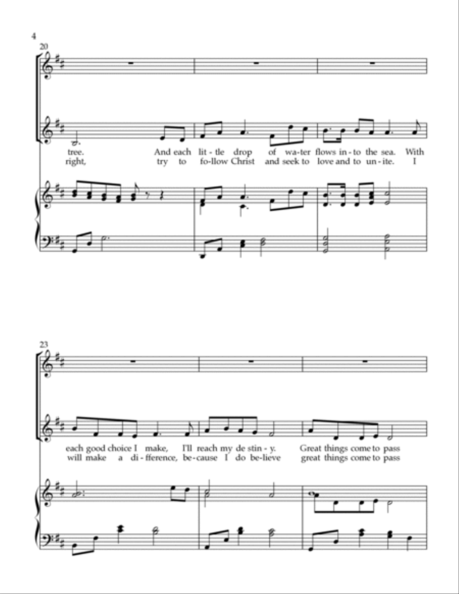Small and Simple Things 2-Part scores gallery preview page 4