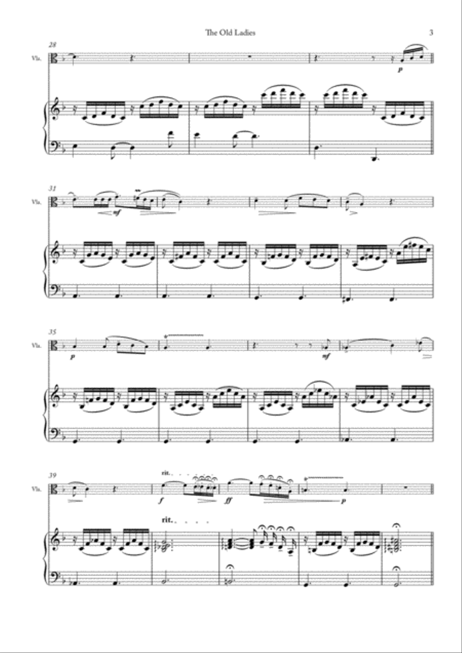 THE OLD LADIES Viola scores gallery preview page 3