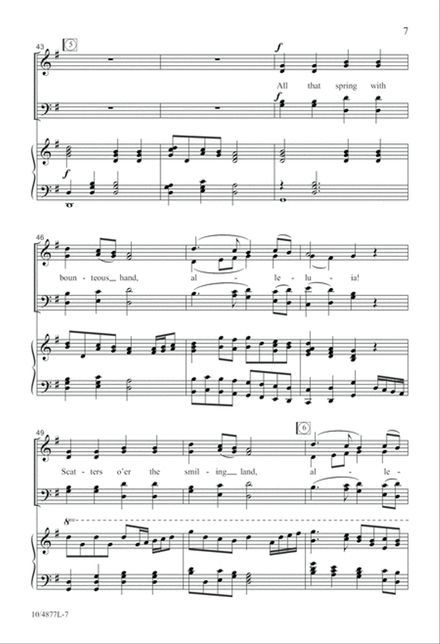 Praise to God, Immortal Praise 4-Part scores gallery preview page 7