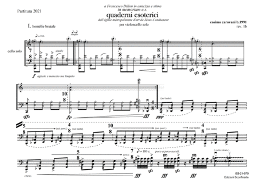 Cosimo Carovani: QUADERNI ESOTERICI (ES-21-070)