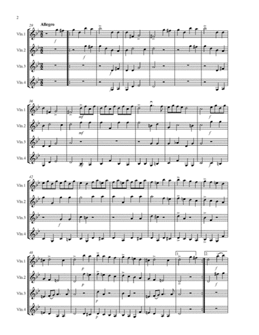 Corelli Christmas Concerto for 4 violins with score & parts image number null