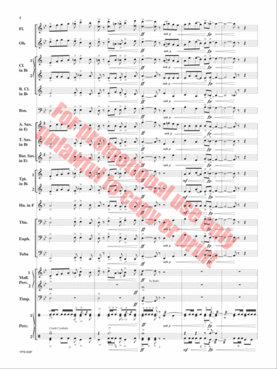 Fracas Concert Band scores gallery preview page 5