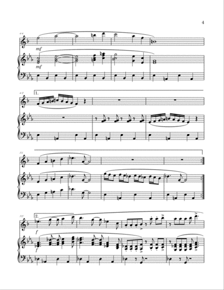 Theme From The Simpsons Clarinet Solo scores gallery preview page 5