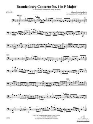 Brandenburg Concerto No. 1 in F Major: Cello