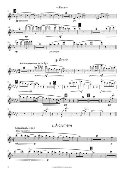 Fauré: Cinq Mélodies 'de Venise' Op. 58 arr. for Voice and Chamber Orchestra (Parts) image number null