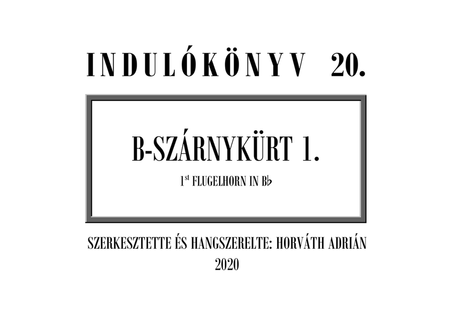 Indulókönyv 2020 - 20 Szárnykürt 1 Concert Band scores gallery preview page 1