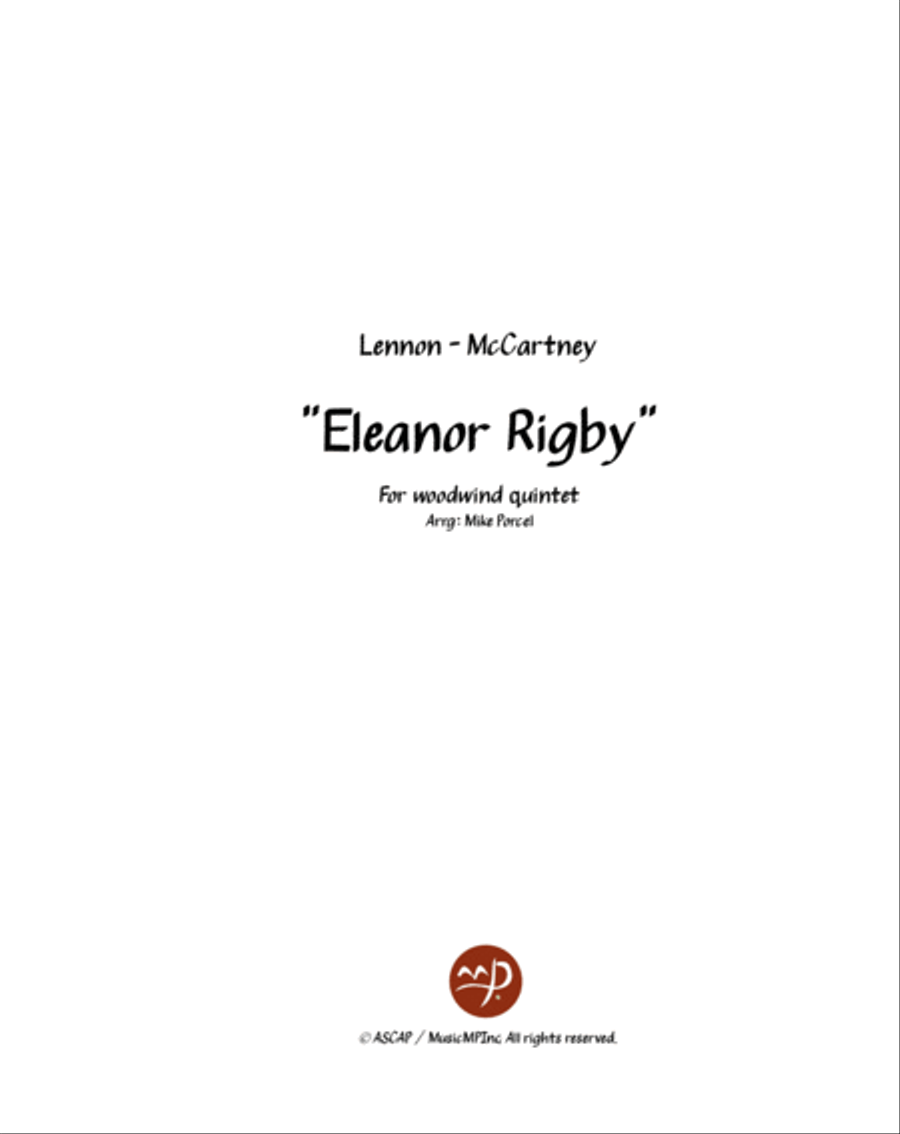Eleanor Rigby Woodwind Quintet scores gallery preview page 1