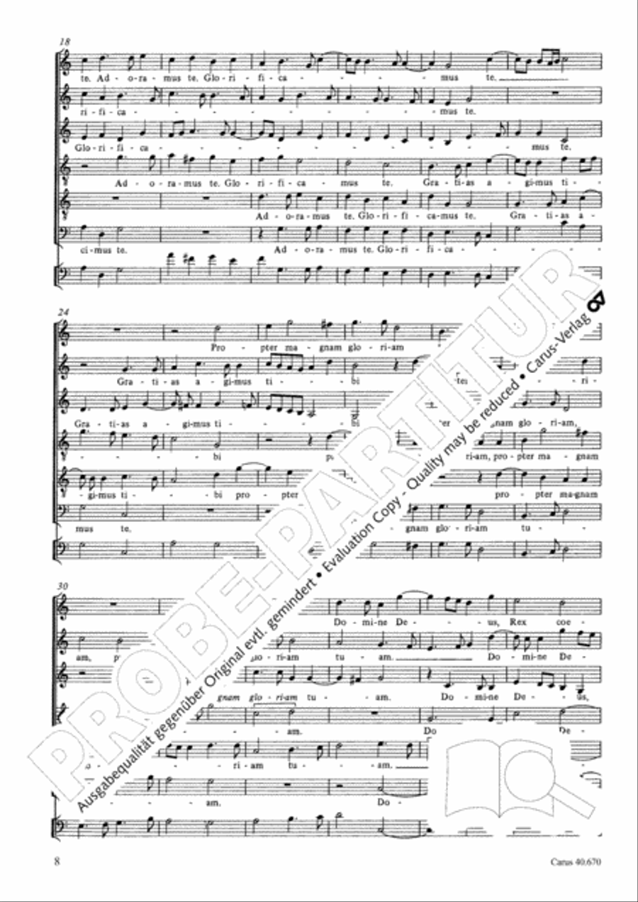 Missa in illo tempore Choir scores gallery preview page 21