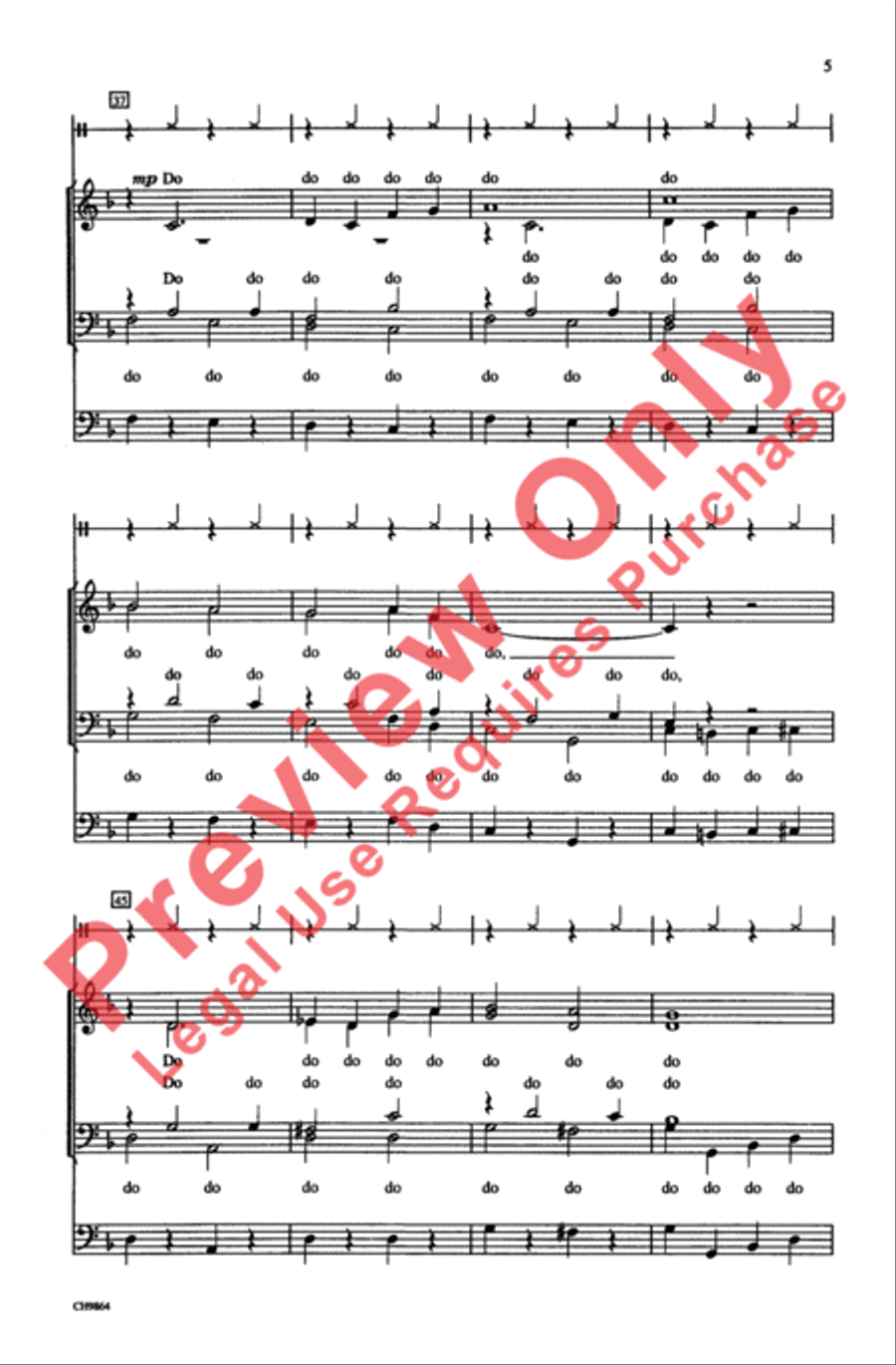 I'm Always Chasing Rainbows 4-Part scores gallery preview page 5