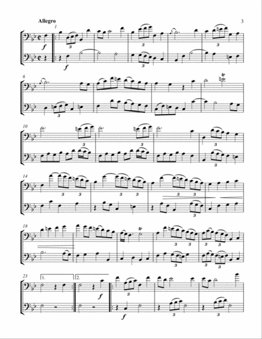 Melodic Duets for Two Euphoniums Brass Duet scores gallery preview page 4