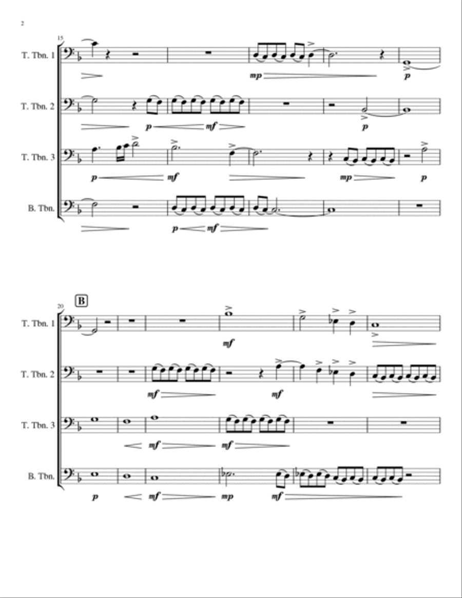 Rejuvenation Brass Ensemble scores gallery preview page 3