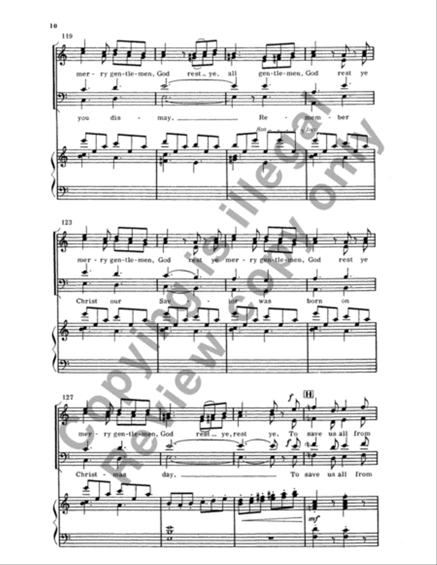 Christmas Trilogy: 3. God Rest Ye Merry, Gentlemen 4-Part scores gallery preview page 27