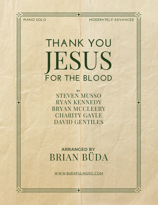 Book cover for Thank You Jesus For The Blood