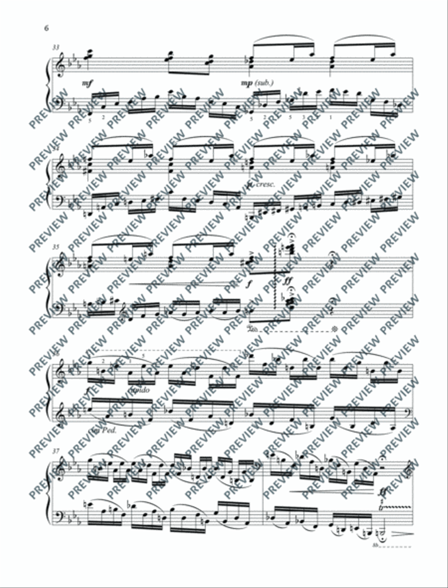 Suzhou Gardens Piano Solo scores gallery preview page 7