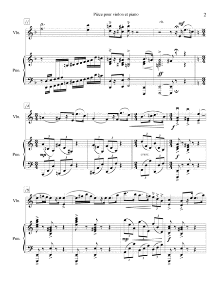 FANTAISIE for Violin and Piano image number null