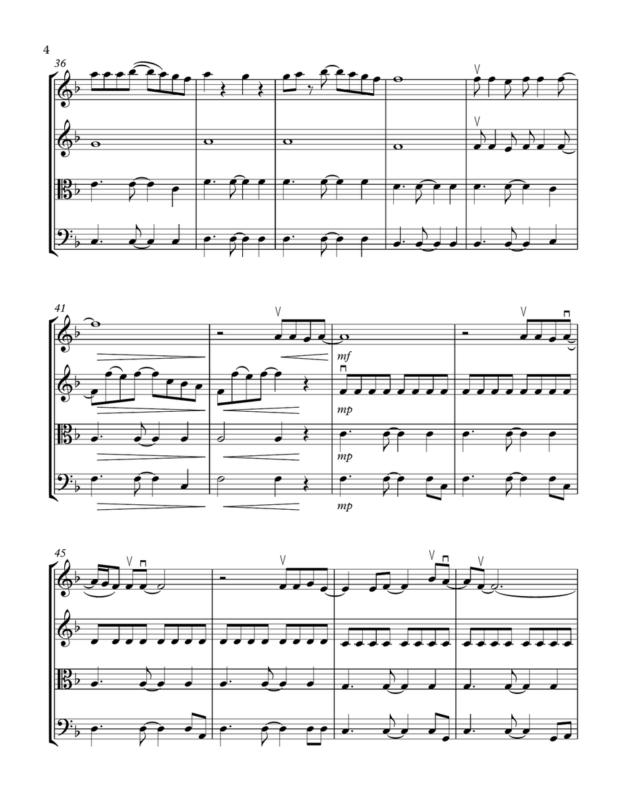 Photograph String Quartet scores gallery preview page 4