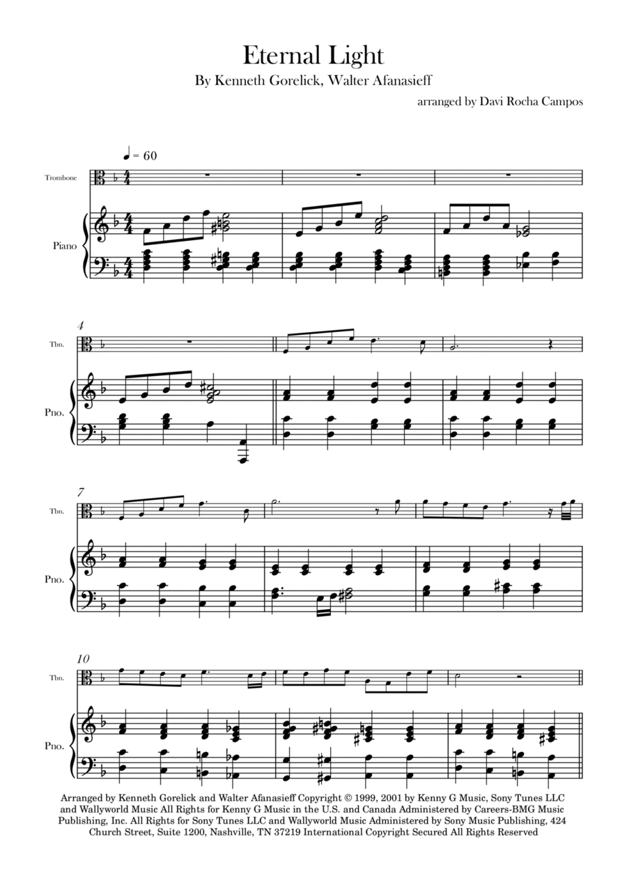 Eternal Light Chamber Music scores gallery preview page 1