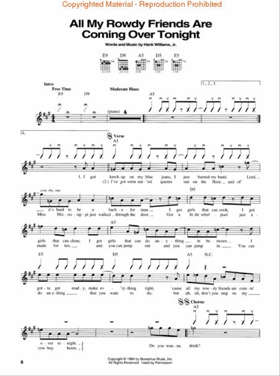 The Best of Hank Williams Jr. Electric Guitar scores gallery preview page 3