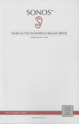 Book cover for When In the Wondrous Realms - SATB