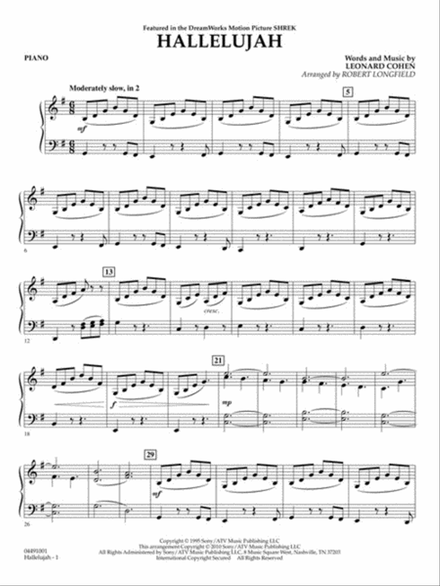 Hallelujah String Orchestra scores gallery preview page 7