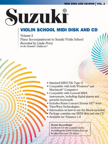Linda Perry: Suzuki Violin School, Volume 2 - MIDI Accompaniment Disk And CD-ROM