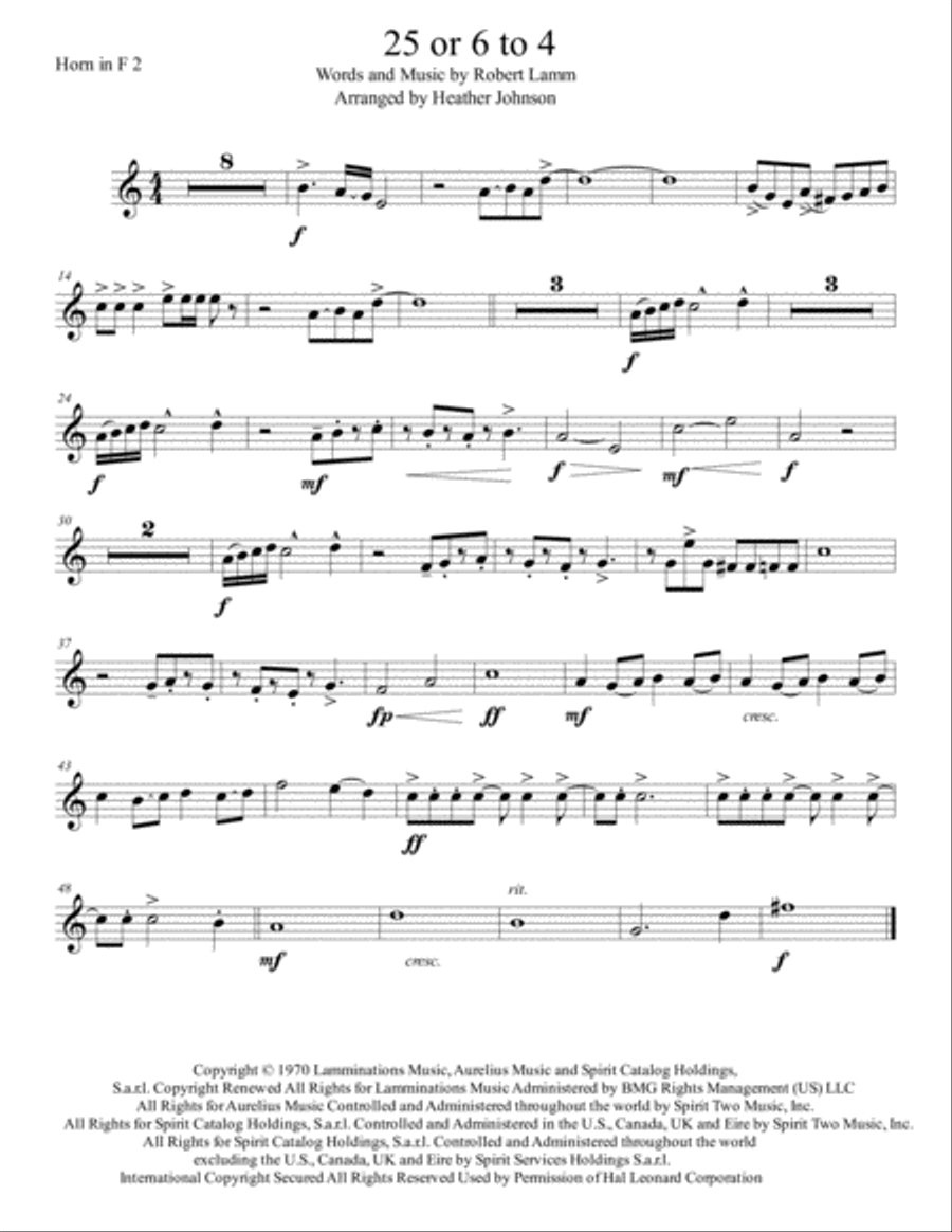 25 Or 6 To 4 Brass Ensemble scores gallery preview page 2