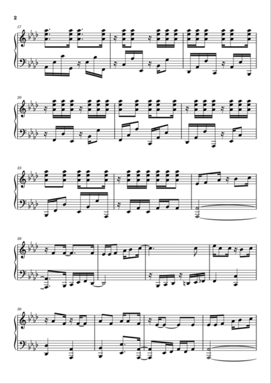 I Want You Back Piano Solo scores gallery preview page 2