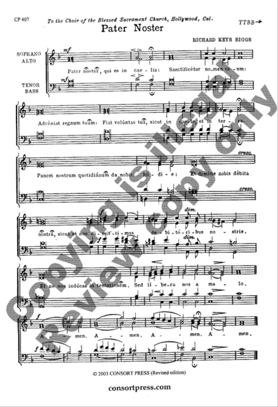 Pater Noster TTBB scores gallery preview page 5