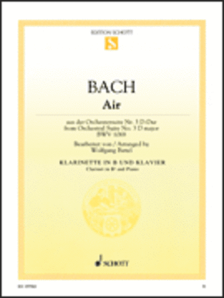 Book cover for Air from Orchestral Suite No. 3 in D Major BWV 1068