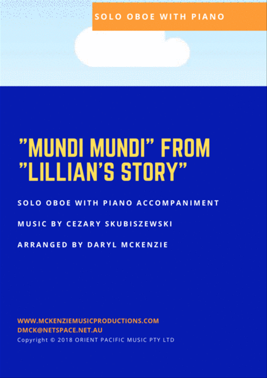 Mundi Mundi Piano scores gallery preview page 1