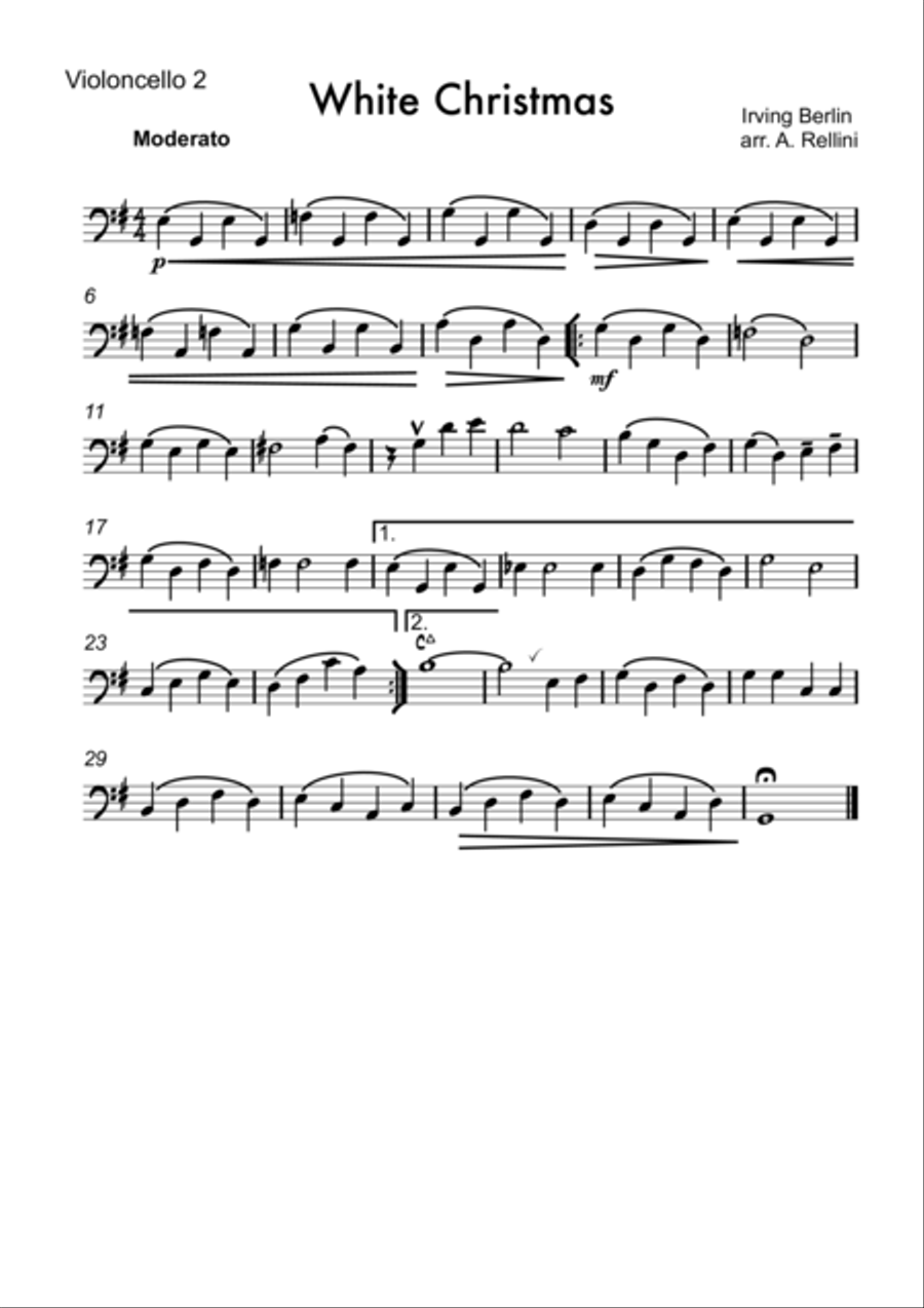 White Christmas White Christmas String Trio scores gallery preview page 3