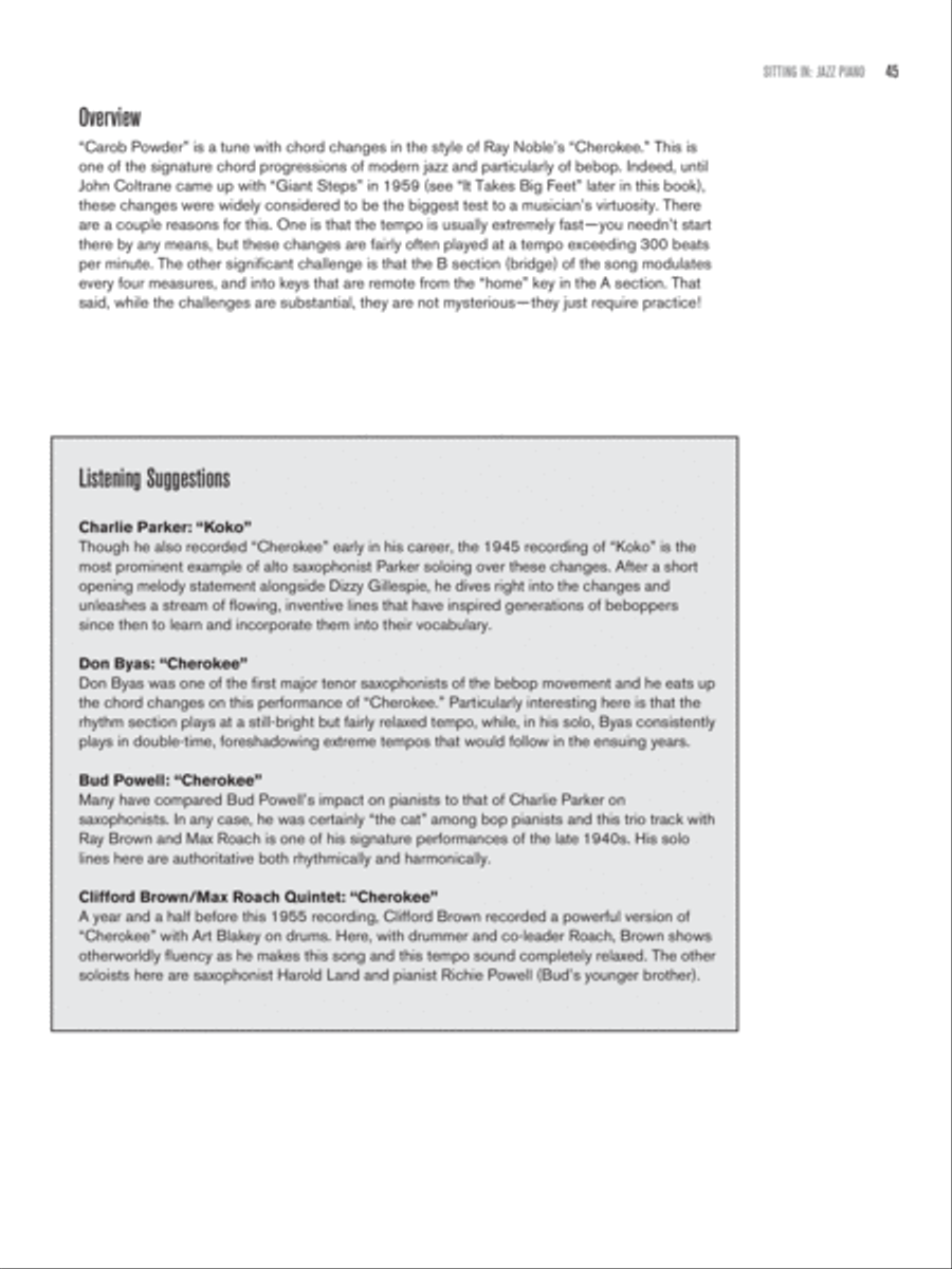 Sitting In -- Jazz Piano Piano Method scores gallery preview page 4