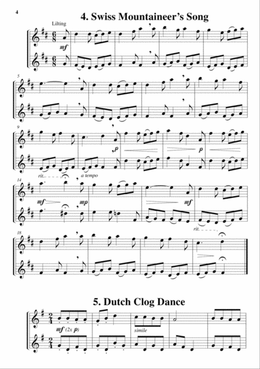12 Flute Duets 12 Flute Duets Flute Duet scores gallery preview page 4