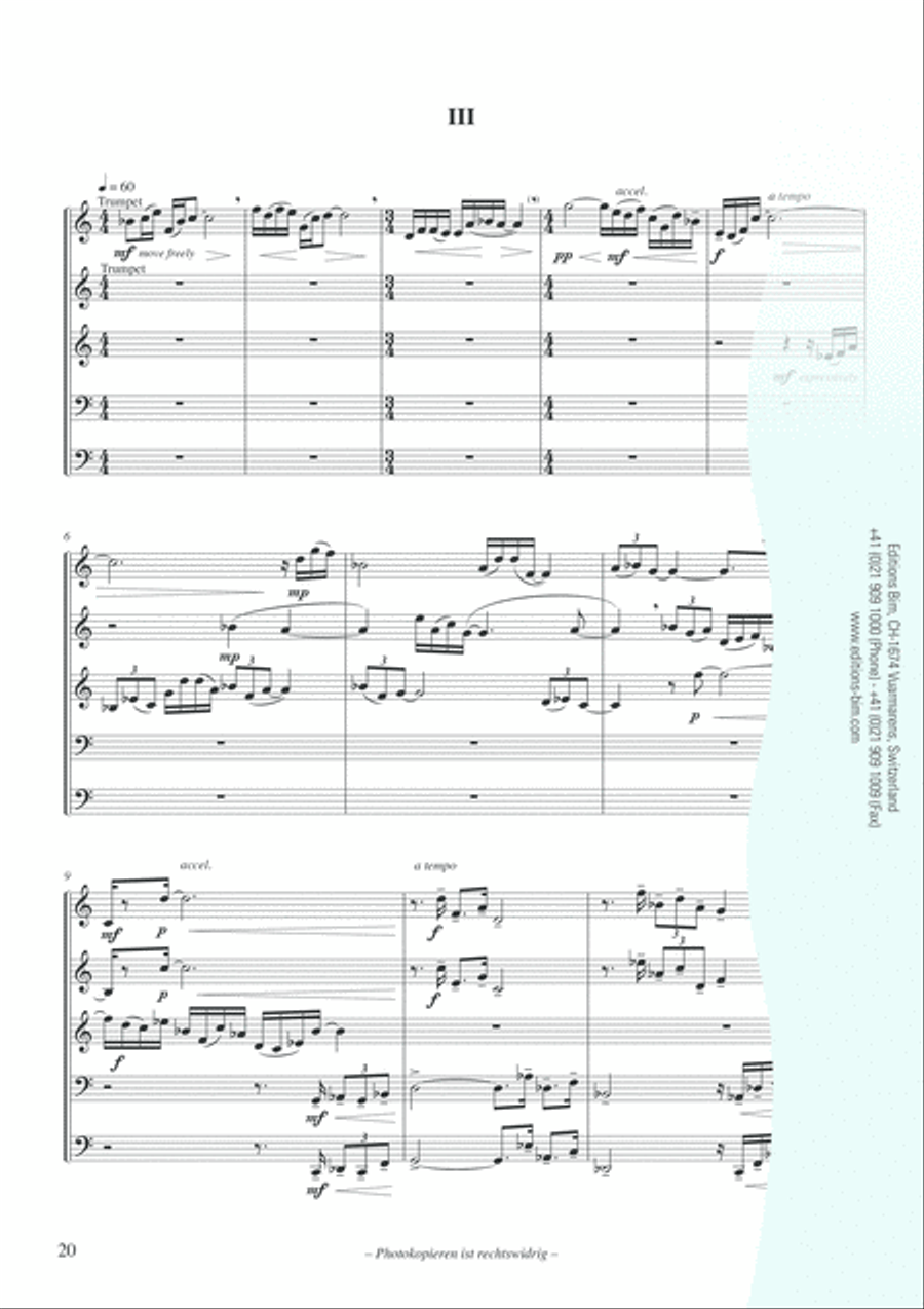 Strata Brass Quintet scores gallery preview page 8