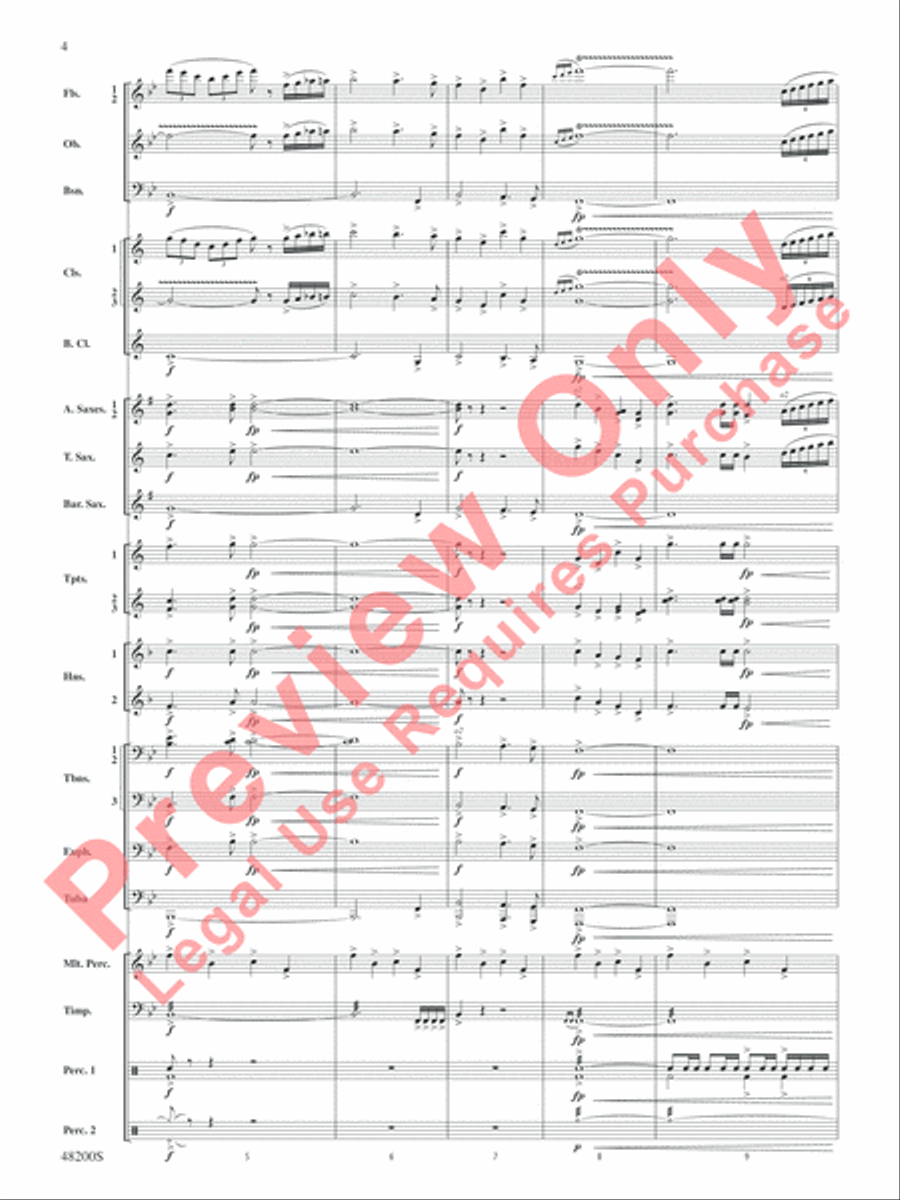 Angels of Joy! Concert Band scores gallery preview page 5